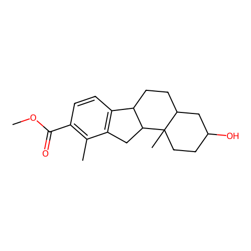 3-HO-10,11B-DIMETHYL-DECAHYDRO-1H-BENZO(A)FLUORENE-9-CARBOXYLIC structure