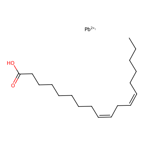 (9z,12z)-octadeca-9,12-dienoic acid, lead salt structure