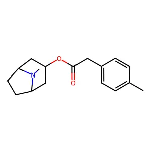Tropine 4-tolylacetate structure