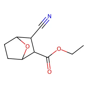 Ethyl 3-cyano-7-oxabicyclo[2.2.1]heptane-2-carboxylate structure