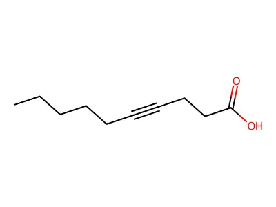 4-癸炔酸 structure