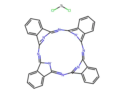 Titanium(iv)phthalocyanine dichloride structure