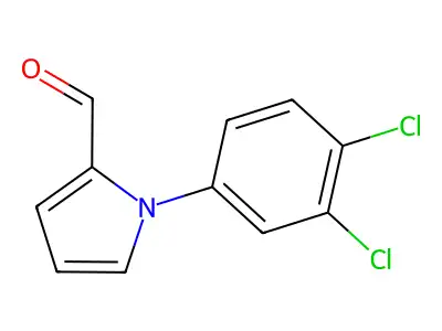 1-(3,4-dichlorophenyl)-1H-pyrrole-2-carbaldehyde structure