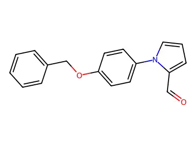 1-(4-Phenylmethoxyphenyl)pyrrole-2-carbaldehyde structure