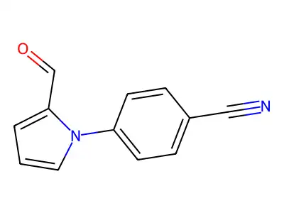 4-(2-formyl-1H-pyrrol-1-yl)benzonitrile structure