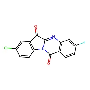 Indolo[2,1-b]quinazoline-6,12-dione, 8-chloro-3-fluoro- structure