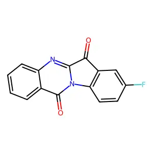8-Fluoroindolo[2,1-b]quinazoline-6,12-dione structure