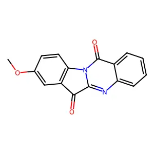 8-Methoxyindolo[2,1-b]quinazoline-6,12-dione structure