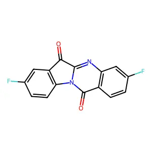3,8-Difluoro-indolo(2,1-b)quinazoline-6,12-dione structure