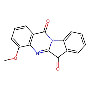 4-Methoxyindolo[2,1-b]quinazoline-6,12-dione structure