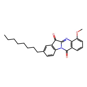 Indolo[2,1-b]quinazoline-6,12-dione, 4-methoxy-8-octyl- structure