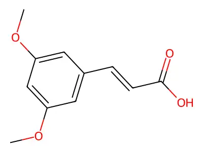 3-(3,5-二甲氧基苯基)-2-丙烯酸 structure