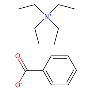 四乙铵苯甲酸盐 structure