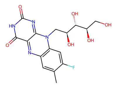 8-Fluoro-8-demethylriboflavin structure