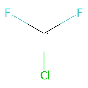 Chlorodifluoromethyl radical structure