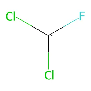 Dichlorofluoromethyl radical structure
