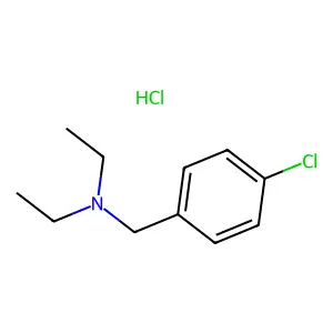 [(4-Chlorophenyl)methyl]diethylamine hydrochloride structure