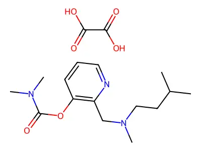 2-((Isopentylmethylamino)methyl)-3-pyridinol dimethylcarbamate oxalate structure