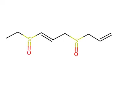 1-Ethylsulfinyl-3-prop-2-enylsulfinylprop-1-ene structure