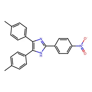 4,5-bis(4-methylphenyl)-2-(4-nitrophenyl)-1H-imidazole structure