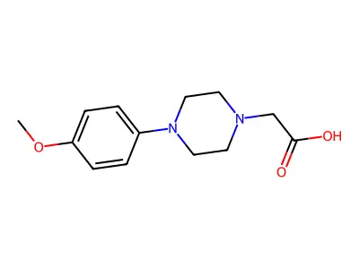 [4-(4-Methoxyphenyl)piperazin-1-yl]acetic acid structure
