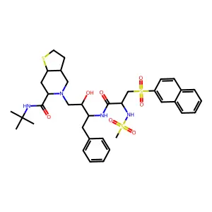 Saquinavir/Nelfinavir deriv. 27 structure