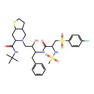 Saquinavir/Nelfinavir deriv. 23 structure