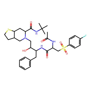 Saquinavir/Nelfinavir deriv. 19 structure
