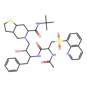 Saquinavir/Nelfinavir deriv. 28 structure