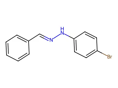 Benzaldehyde, 2-(4-bromophenyl)hydrazone structure