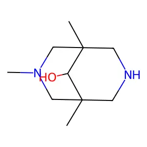 1,3,5-Trimethyl-3,7-diazabicyclo(3.3.1)nonan-9-ol structure