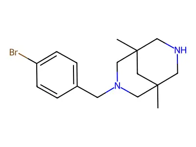 3-[(4-Bromophenyl)methyl]-1,5-dimethyl-3,7-diazabicyclo[3.3.1]nonane structure