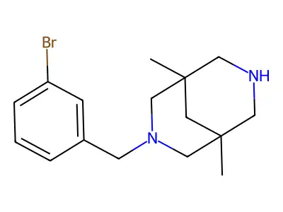 3-[(3-Bromophenyl)methyl]-1,5-dimethyl-3,7-diazabicyclo[3.3.1]nonane structure