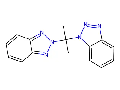 1-[2-(2H-1,2,3-Benzotriazol-2-yl)propan-2-yl]-1H-1,2,3-benzotriazole structure