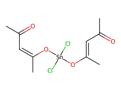 Stannic;4-oxopent-2-en-2-olate;dichloride structure