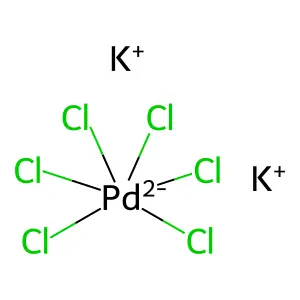 六氯合钯(IV)酸钾 structure