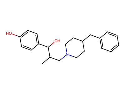 4-(3-(4-Benzylpiperidin-1-yl)-1-hydroxy-2-methylpropyl)phenol structure