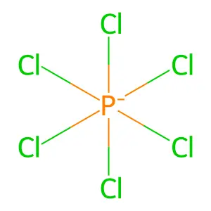 Hexachlorophosphate(1-) structure