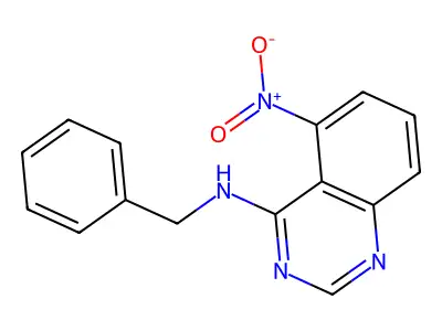 N-benzyl-5-nitroquinazolin-4-amine structure