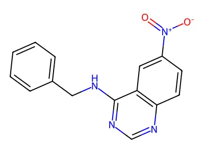 N-benzyl-6-nitroquinazolin-4-amine structure