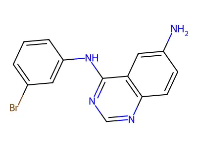 N4-(3-Bromophenyl)quinazoline-4,6-diamine structure