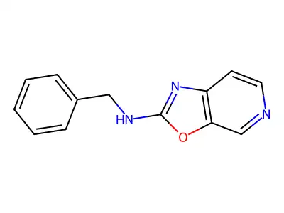 N-(Phenylmethyl)oxazolo[5,4-c]pyridin-2-amine structure