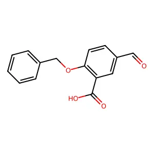 2-(Benzyloxy)-5-formylbenzoic acid structure