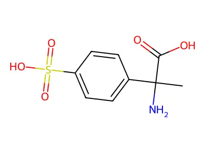2-Amino-2-(4-sulfophenyl)propanoic acid structure