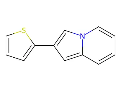 2-(Thiophen-2-yl)indolizine structure