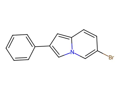 6-Bromo-2-phenylindolizine structure
