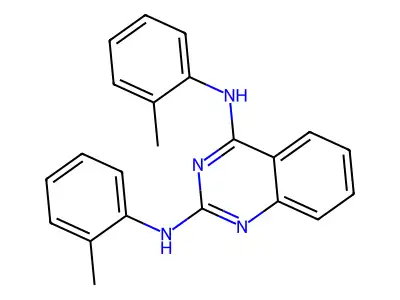 (2-Methylphenyl){2-[(2-methylphenyl)amino]quinazolin-4-yl}amine structure