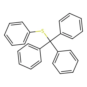 Benzene, 1,1',1''-[(phenylthio)methylidyne]tris- structure