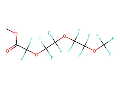 Methyl perfluoro-3,6,9-trioxadecanoate structure