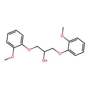 1,3-Bis(2-methoxyphenoxy)-2-propanol structure
